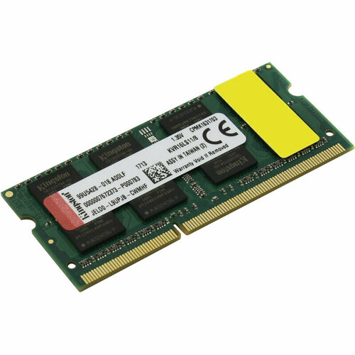 Модуль памяти Kingston DDR3L SO DIMM 8Gb 1600МГц CL11KVR16LS118WP 1845232 720600₽