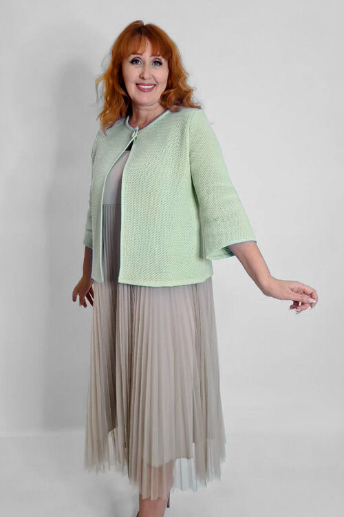 Пиджак Текстильная Мануфактура, размер 46, зеленый