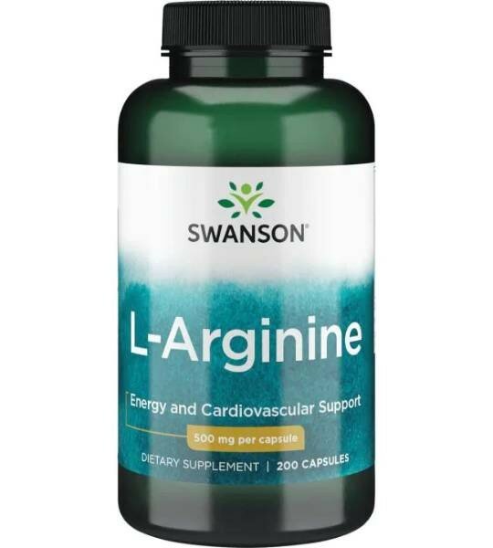 Swanson L-Arginine 500 mg, 200 капс.