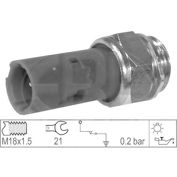 ERA 330021 (7700834918 / 7700845214 / M851148) датчик давления масла 0.2 bar\ Renault (Рено) Megane (Меган) 1.9 / 2.0i / 1.9d