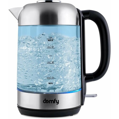 Чайник электрический DOMFY DSM-EK401 2200Вт черный и прозрачный 509000₽