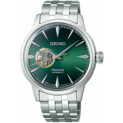 Наручные часы SEIKO SSA441J1, зеленый, серебряный