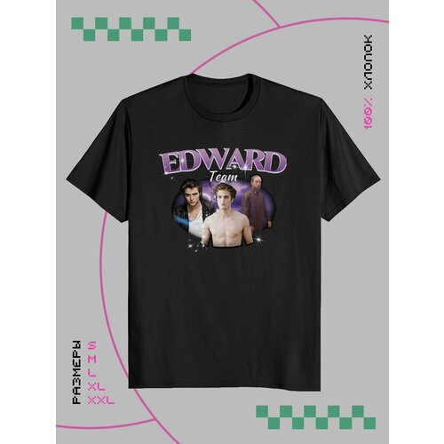 фото Футболка размер s, черный, фиолетовый keks