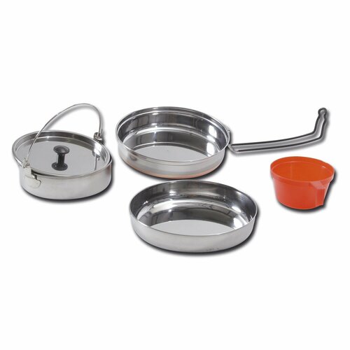 Походная посуда Stainless Steel Cook Set 1 Person походная посуда mfh 5 piece stainless steel cookware set