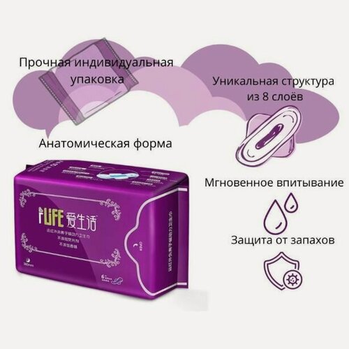 Изображение товара Прокладки ежедневные с анионами при недержании мочи 6 штук