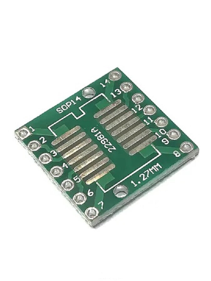 Плата-переходник SOIC-14 в SSOP-14