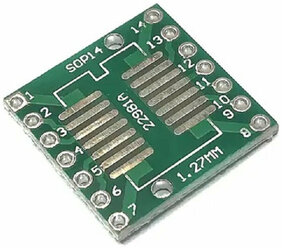 Плата-переходник SOIC-14 в SSOP-14