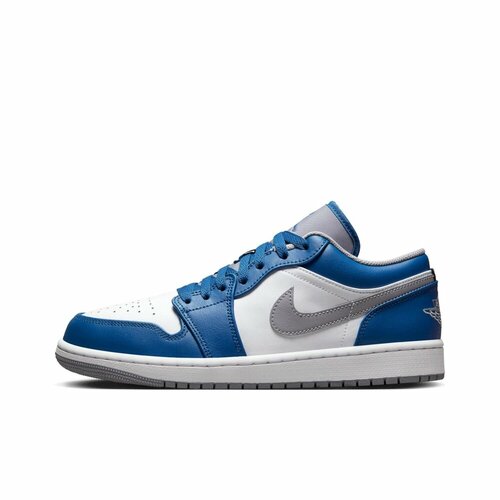 фото Кроссовки nike air jordan 1 low, размер 42 eu, синий, белый