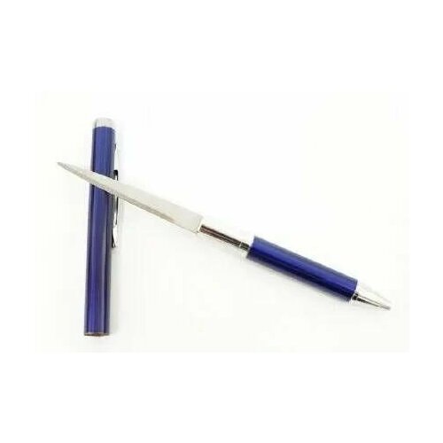 Сувенирная-туристическая ручка-нож синий