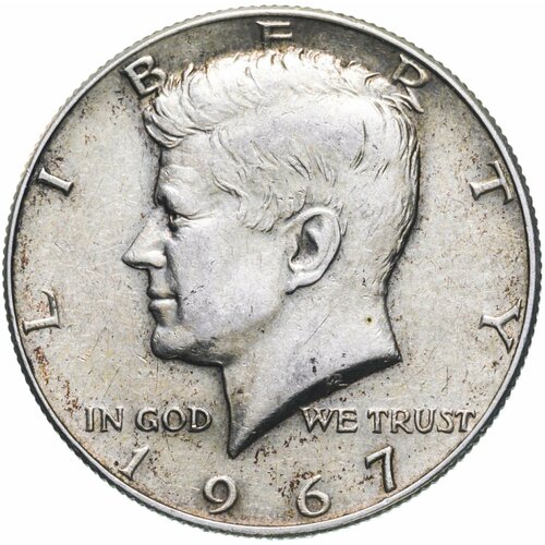 США 50 центов (1/2 доллара, half dollar) 1967 Kennedy Half Dollar (Кеннеди)