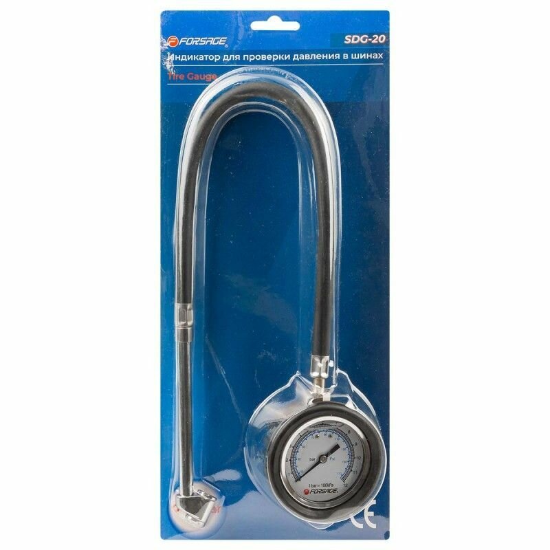 Индикатор для проверки давления в шинах грузовых А/М (0-12 Bar) Forsage