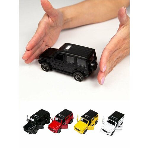 Игрушка машина металлическая инерционная Гелик для мальчика, масштаб Mercedes 1:32, открываются двери, 53213