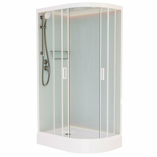Душевая кабина Frank F412 М White левая