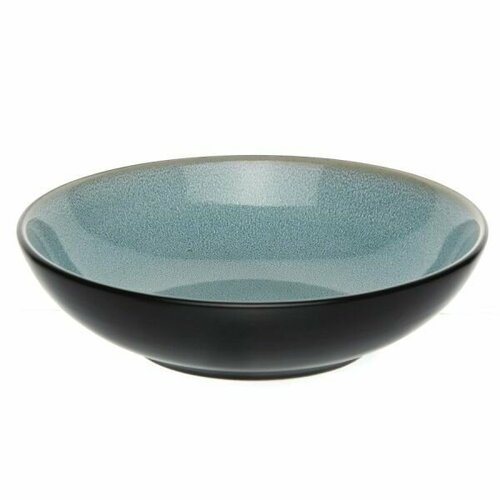 Тарелка суповая D - 20 см, синий, керамика