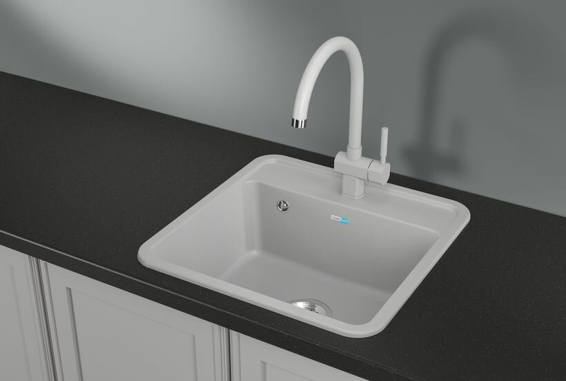 5001 белый кухонная мойка GRANULA СтандАРТ кварц
