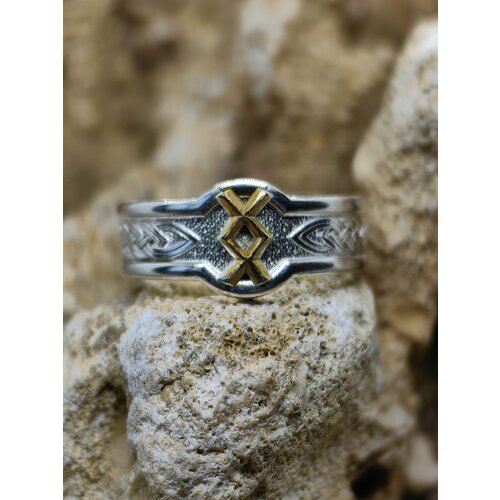 фото Кольцо sidorge, размер 19, золотой, серебряный