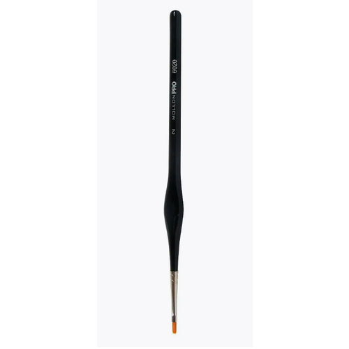 Mollon Pro Кисть для наращивания ногтей гелем PROFESSIONAL BRUSH SERIAL, №6020 R2 кисть для моделирования гелем kodi 4 нейлон плоская дер ручка