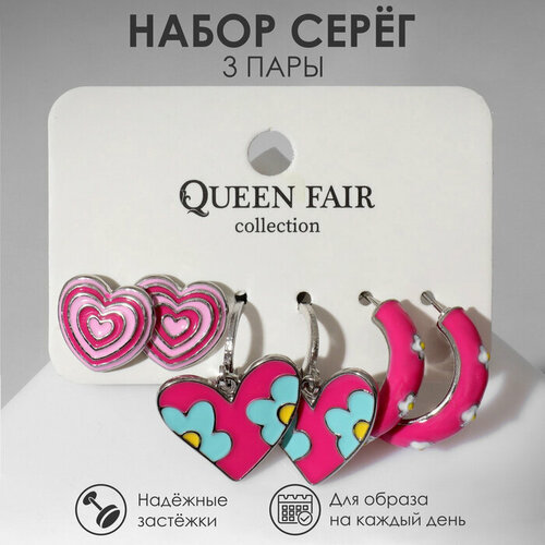 Серьги пусеты Queen Fair