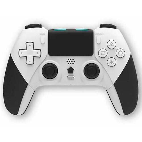 Беспроводной джойстик для PS4 / PS4 Pro / PS4 Slim / PC (WHITE) для контроллера ps4 slim pro bluetooth геймпад клавиатура голосовой чат вход для ps4 игровые аксессуары