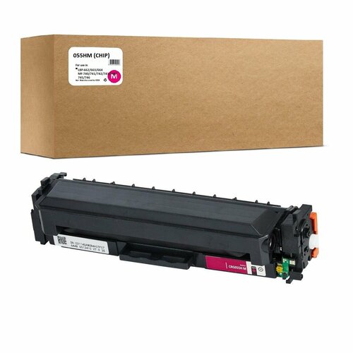 Картридж Canon 055HM С чипом для Canon LBP660/MF740 Magenta 5.9K Compatible (совместимый)