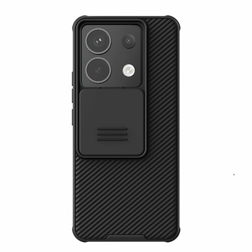 Накладка Nillkin Cam Shield Pro пластиковая для Xiaomi Redmi Note 13 Pro 5G / Poco X6 5G Black (черная) nillkin camshield пластиковый чехол с защитой камеры для xiaomi poco x4 pro 5g