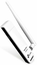 Wi-Fi адаптер TP-Link TL-WN722N USB для ПК (белый)