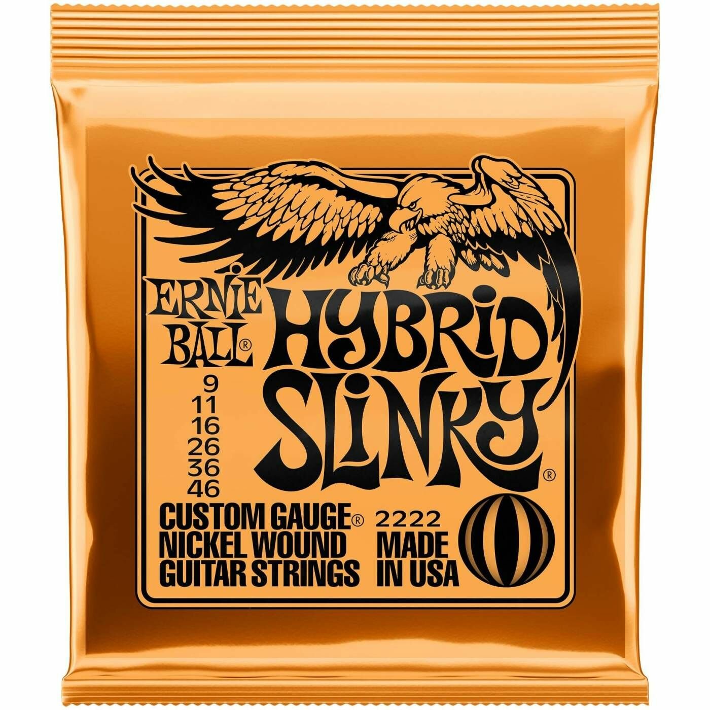 Струны для электрогитары Ernie Ball 2222 Nickel Wound Slinky Hybrid 9-46