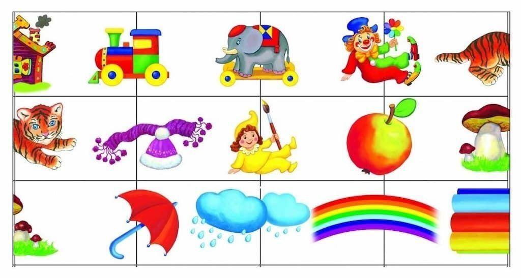 Развивающая игра "Игрушки пополам" — фото 1