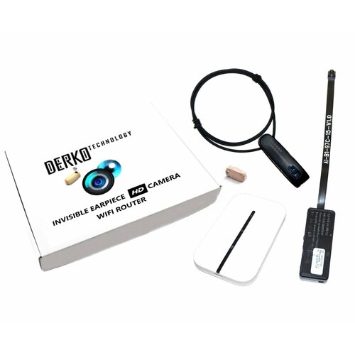 Микрокамера и Wi-Fi роутер с гарнитурой Bluetooth и микронаушником Gold 10 мм 1970000₽