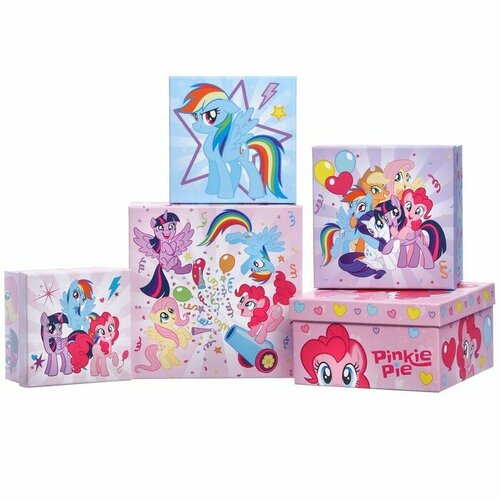 Набор коробок 5 в 1 My Little Pony пазл 4 в 1 my little pony школа дружбы глиттерный маркер