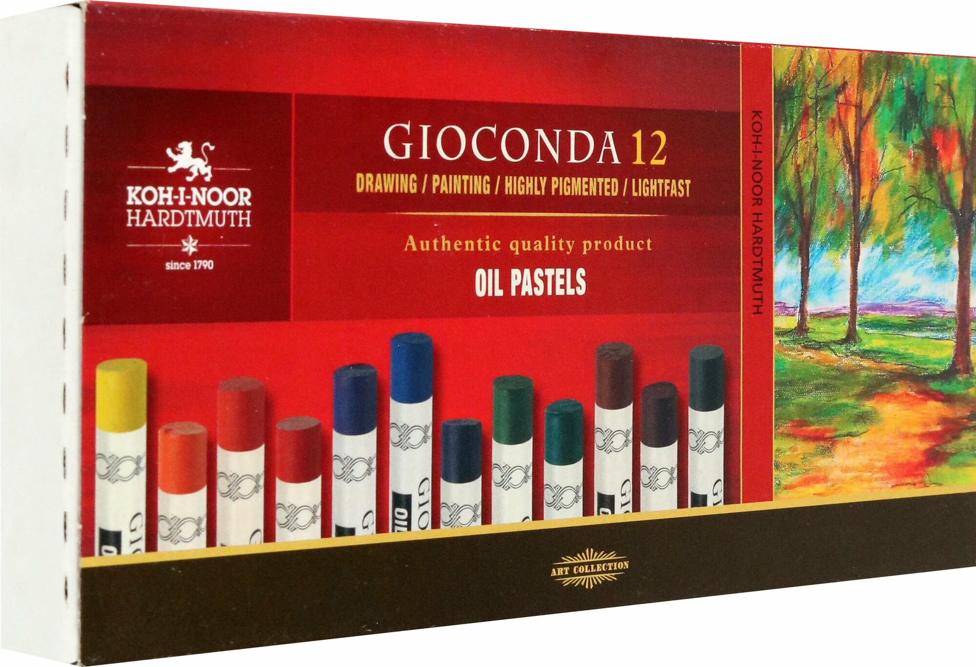 Пастель масляная художественная Gioconda 8352, 12 цветов