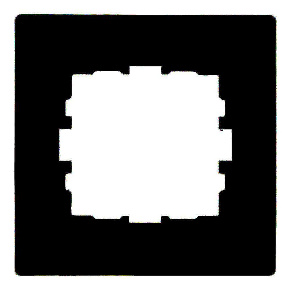 Рамка для розеток и выключателей Lezard Karina 1 пост горизонтальная цвет черный бархат - фото №12