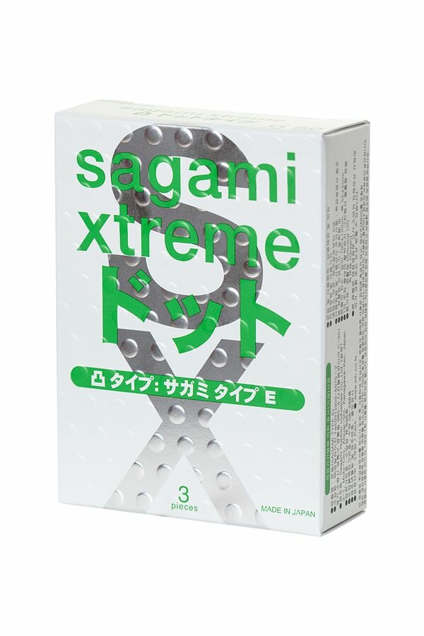 С точками SAGAMI презервативы SAGAMI XTREME 0,04 TYPE-E №3
