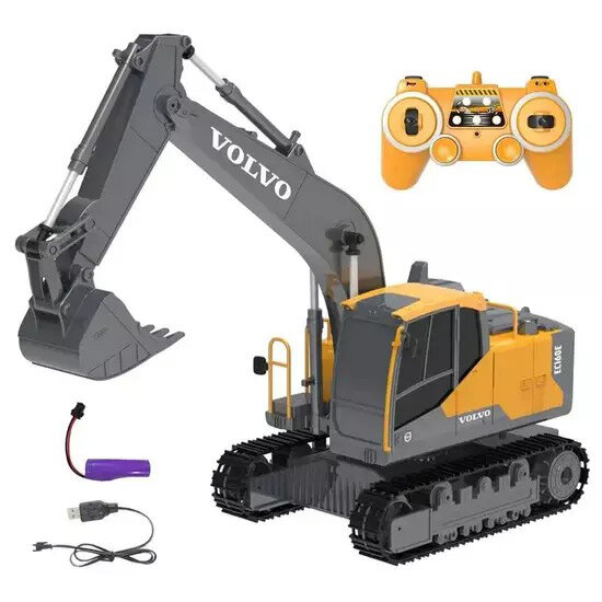 Double Eagle Экскаватор VOLVO EC160E 1:20 на р/у, звук E588-003 с 6 лет