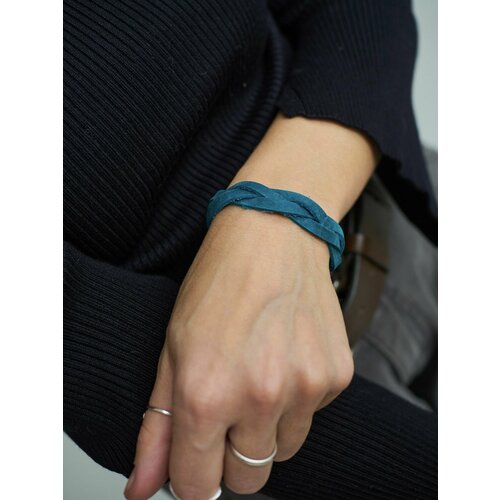 Плетеный браслет SHERWD, 1 шт., размер 16 см, морская волна