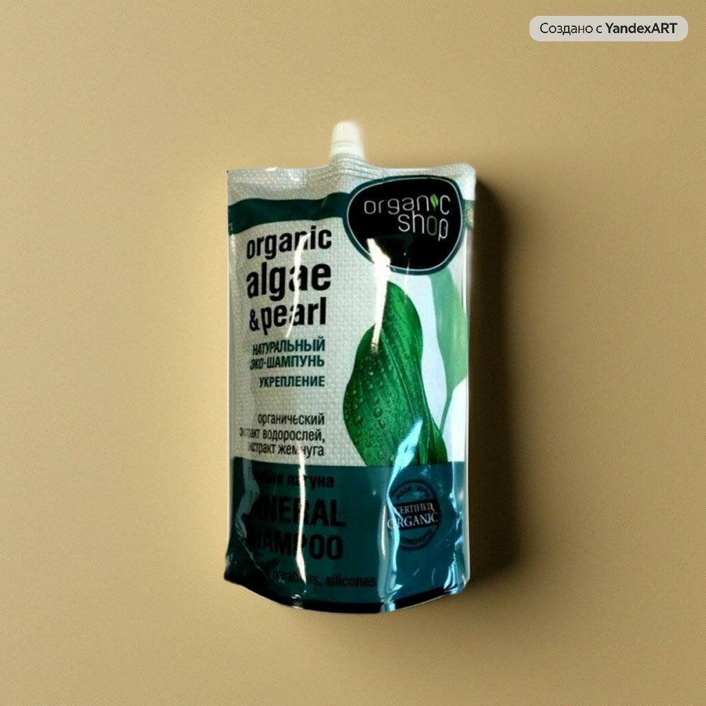 Organic Shop Эко-шампунь Голубая лагуна, органический, 500 мл