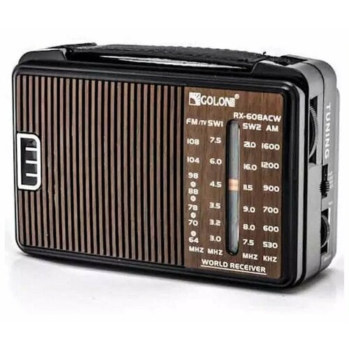 Радиоприемник COLON RX-606AC коричневый 110000₽