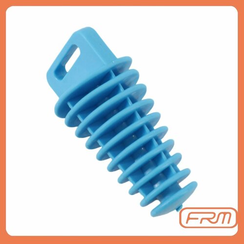 Заглушка пробка в глушитель 27-47 мм на мотоцикл скутер мопед автомобиль для мотоциклиста автомобилиста, голубая