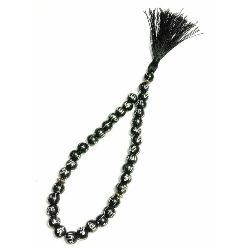 Мусульманские четки с надписью аллах и Мохаммад 33 бусины 8 мм.