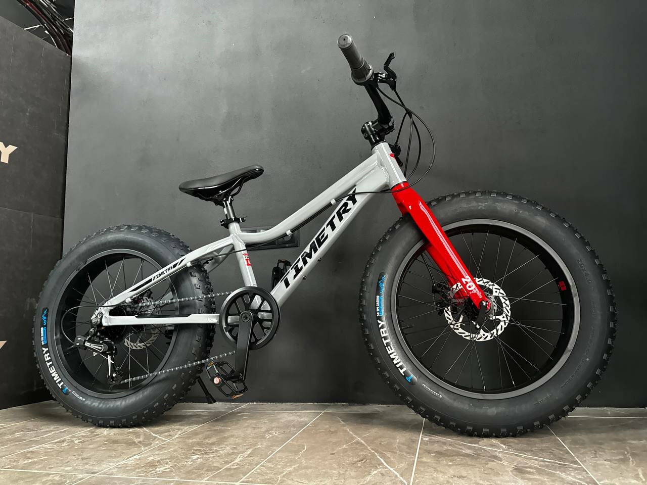 Велосипед фэтбайк Fatbike Time Try TT215/7s 20" Алюминиевая рама 12" серый