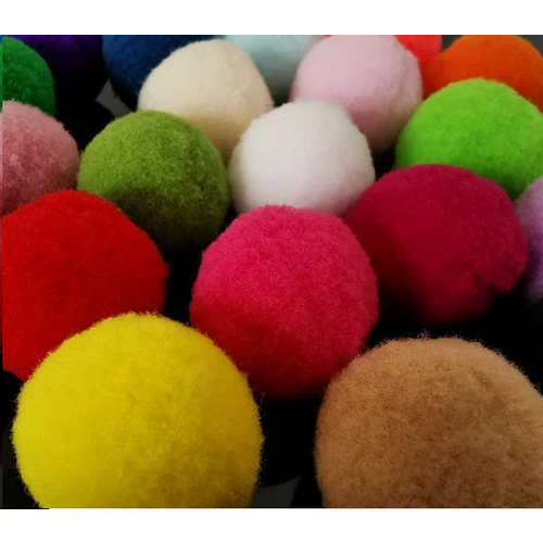 Бесшумные шарики для игр - 100 штук, из искусственного меха, 30мм