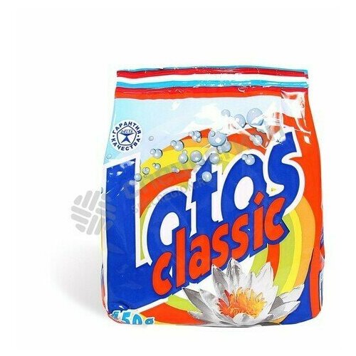 Порошок стиральный Lotos Classic 450гр ручная стирка 180₽