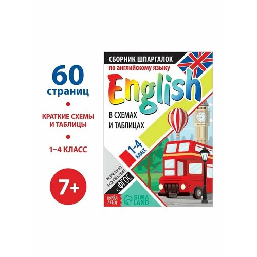 Книжки для обучения и развития сборник шпаргалок по английскому языку 1 4 класс