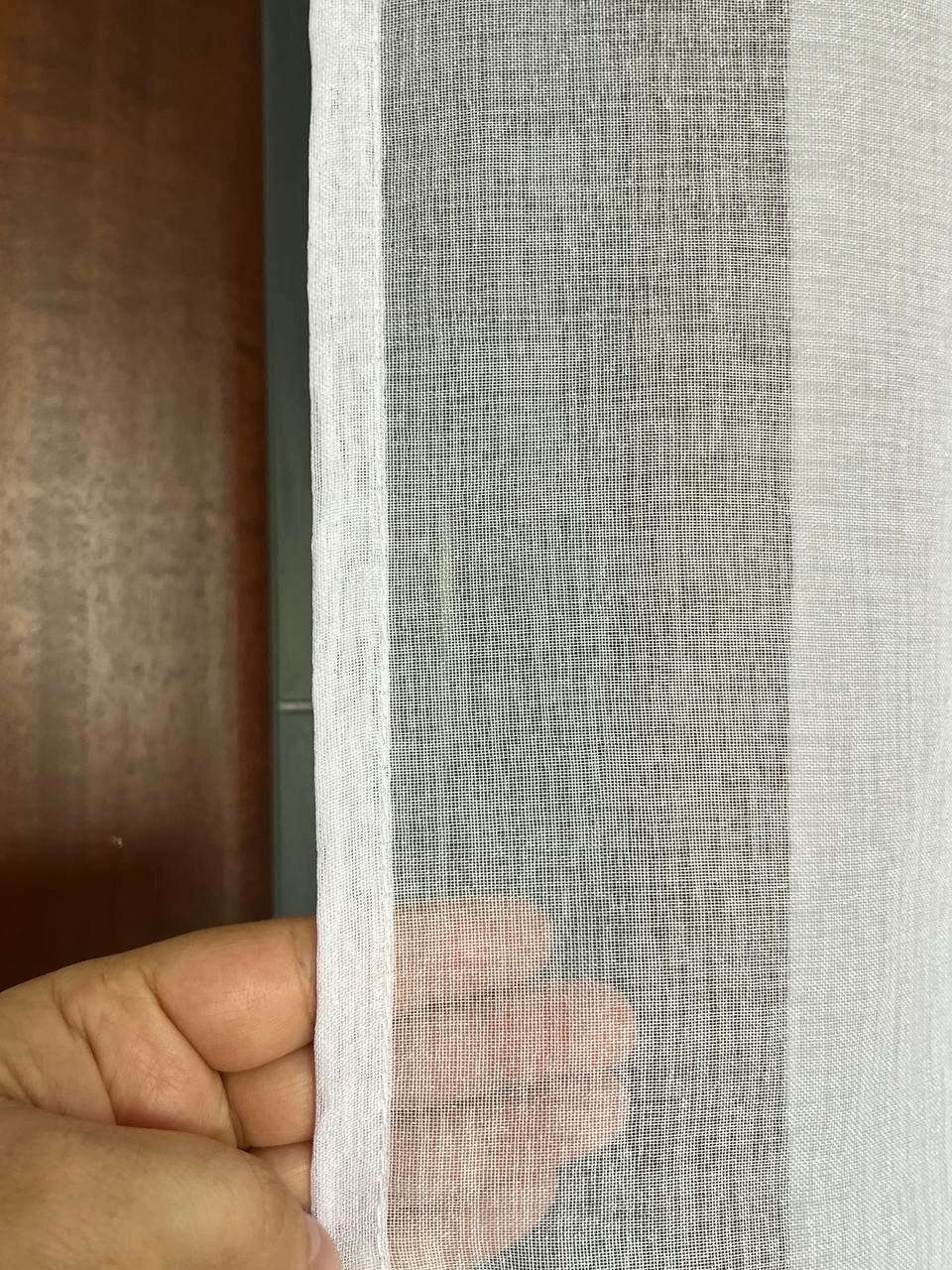 Тюль "Под Лен" на Золотых Люверсах высота 250 — фото 1