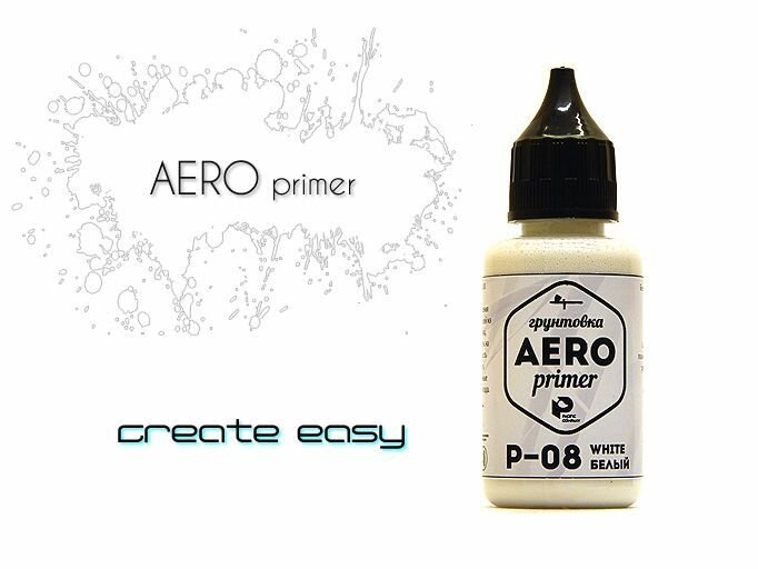 Pacific88 Primer for airbrush Грунтовка для аэрографа белая 30 мл