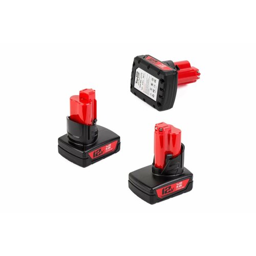 Аккумулятор для Milwaukee. 12V 3.0Ah (Li-Ion) PN: 48-11-2401 znter 12v 2500mah m12 tool battery for milwaukee li ion rechargeable battery 48 11 2401 mil 12a li tool batteries l30 battery