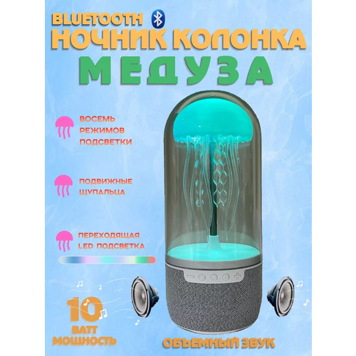 Ночник с колонкой и Bluetooth Медуза 2800₽