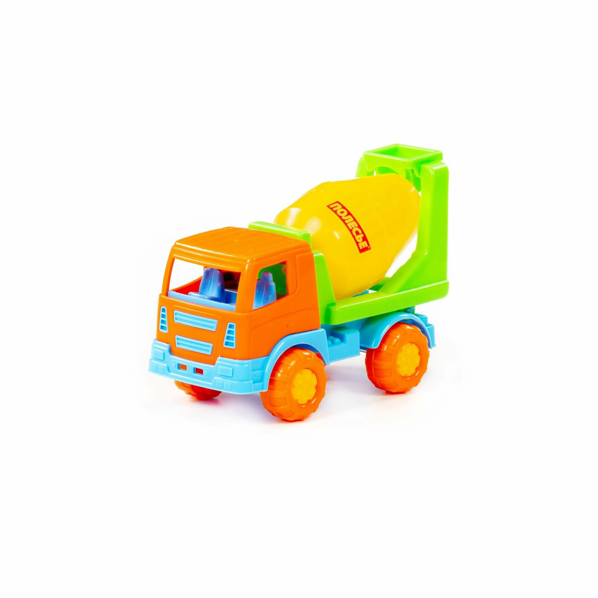 Автомобиль-бетоновоз Полесье "Тёма", с смесительным барабаном — фото 1