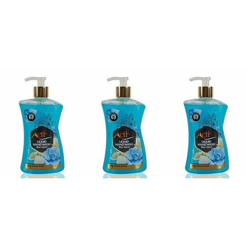 Active Жидкое мыло с соевым белком и витамином E Blue Лазурный берег, 450 мл, 3 шт