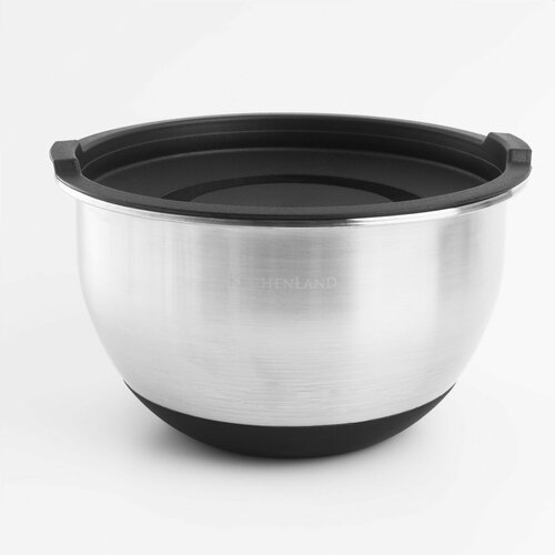 Миска 15 л с крышкой стальпластик черная Black style 1690₽